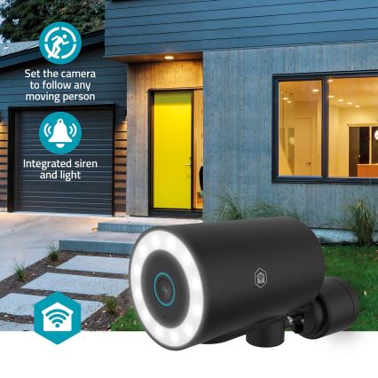 Telecamera esterna intelligente SmartLife 5V 4K 8MP 3840x2160p IP65 Wi-Fi Tuya