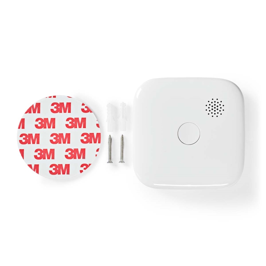 Rilevatore di fumo SmartLife 3V/1xCR123A Wi-Fi Tuya