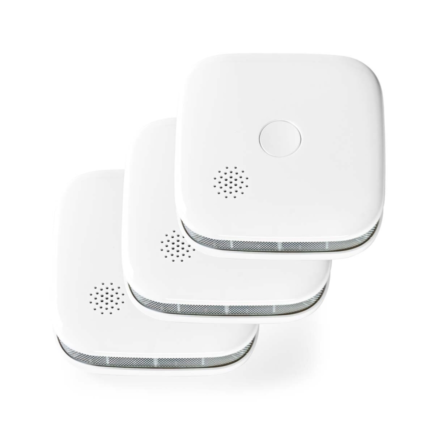 LOT 3x Détecteur de fumée SmartLife 3V/1xCR123A Wi-Fi Tuya