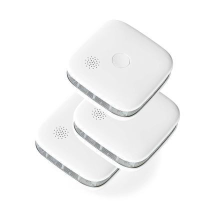 LOT 3x Détecteur de fumée SmartLife 3V/1xCR123A Wi-Fi Tuya