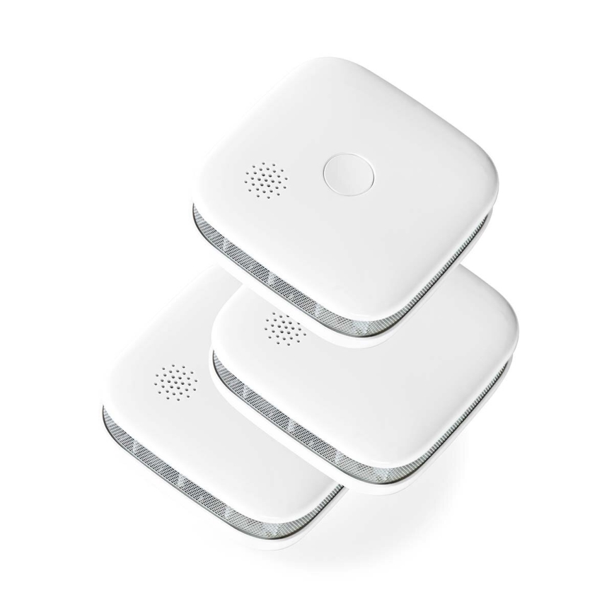 LOT 3x Détecteur de fumée SmartLife 3V/1xCR123A Wi-Fi Tuya