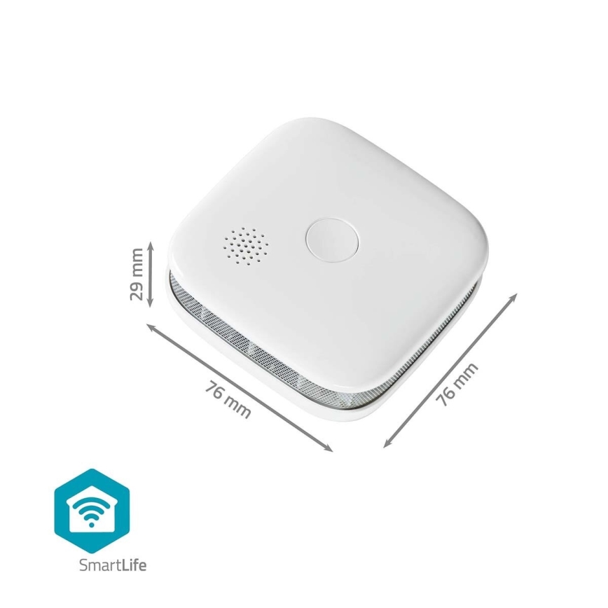 LOT 3x Détecteur de fumée SmartLife 3V/1xCR123A Wi-Fi Tuya