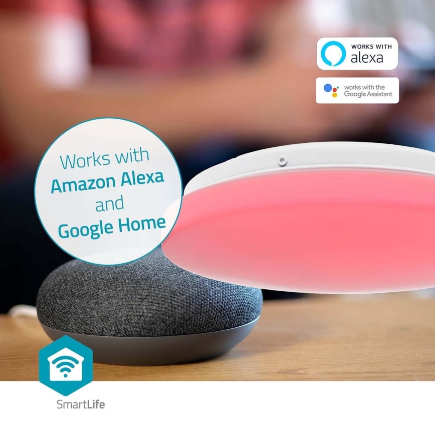 LED RGBW Plafoniera dimmerabile da bagno SmartLife LED/18W/230V 2700-6500K IP44 Wi-Fi Tuya