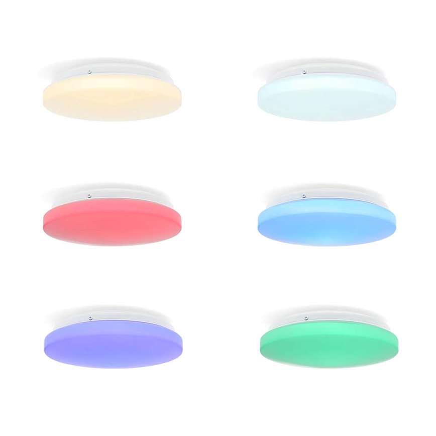 Plafonnier RGBW à intensité variable salle de bain SmartLife LED/18W/230V 2700-6500K IP44 Wi-Fi Tuya