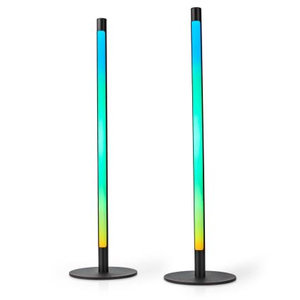 LOT 2x Lampe de table RGBIC à intensité variable SmartLife LED/36W/230V 55 cm 2700-6500K Wi-Fi Tuya + Télécommande