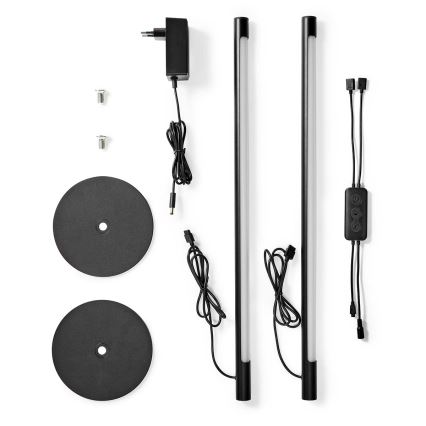 LOT 2x Lampe de table RGBIC à intensité variable SmartLife LED/36W/230V 55 cm 2700-6500K Wi-Fi Tuya + Télécommande