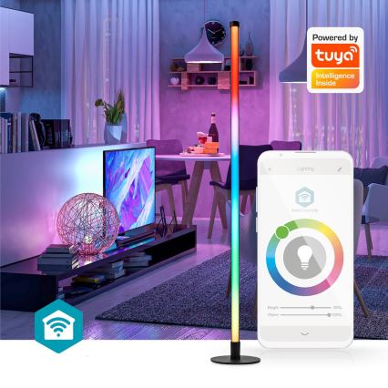 Dimmbare Stehleuchte (LED RGBIC) Smartlife LED/10W/230V 100,5 cm 2700-6500K Wi-Fi Tuya + Fernbedienung