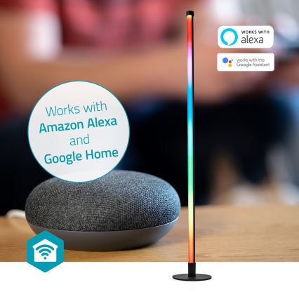 Dimmbare Stehleuchte (LED RGBIC) Smartlife LED/10W/230V 100,5 cm 2700-6500K Wi-Fi Tuya + Fernbedienung