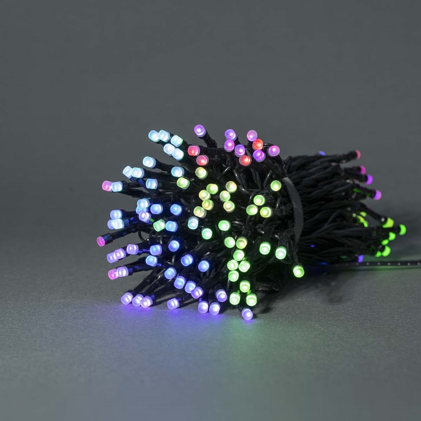 LED RGB-Lichterkette für den Außenbereich, 84 LEDs, 8 Funktionen, 13 m, IP65, Tuya-WLAN