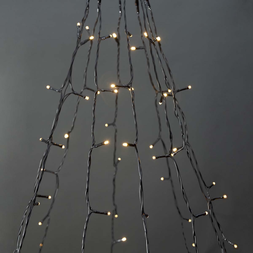 Nedis WIFILXT11W200 - LED Weihnachtsvorhang 200xLED/8 Funktionen 5x7m IP65 WLAN Tuya