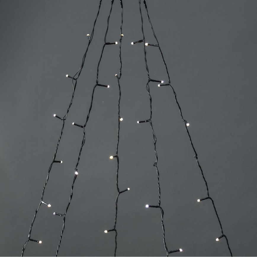 Nedis WIFILXT11W200 - LED Weihnachtsvorhang 200xLED/8 Funktionen 5x7m IP65 WLAN Tuya