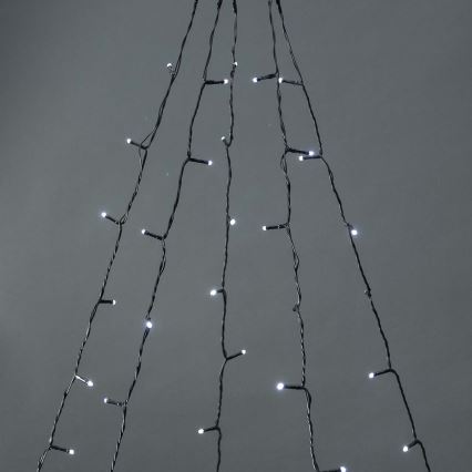 Rideau LED de Noël d'extérieur 200 LED / 8 fonctions 5 x 4 m IP65 Wi‑Fi Tuya blanc chaud à blanc froid
