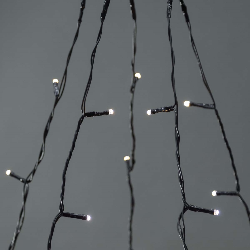 Rideau LED de Noël d'extérieur 200 LED / 8 fonctions 5 x 4 m IP65 Wi‑Fi Tuya blanc chaud à blanc froid