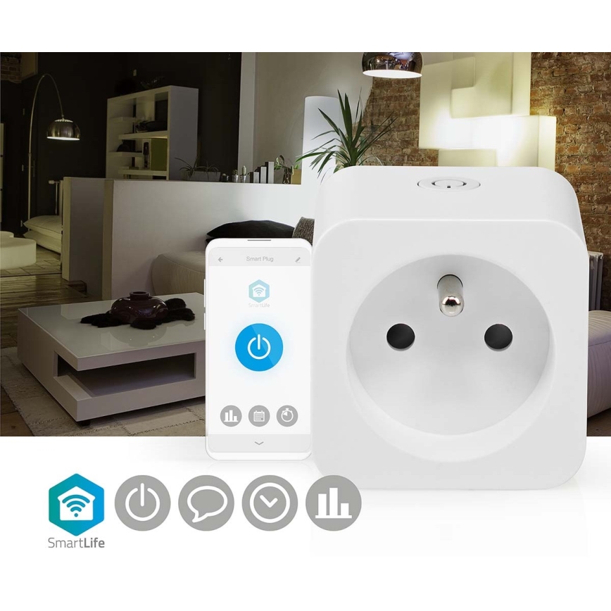 Prise connectée 3680W/230V/ Type E/16A Wi-Fi