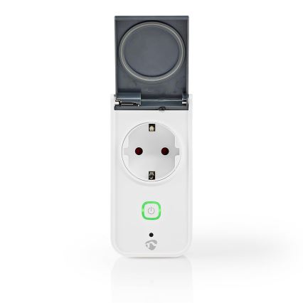 Nedis WIFIPO120FWT - Prise connectée extérieur 3680W/230V/Type F/16A Wi-Fi IP44
