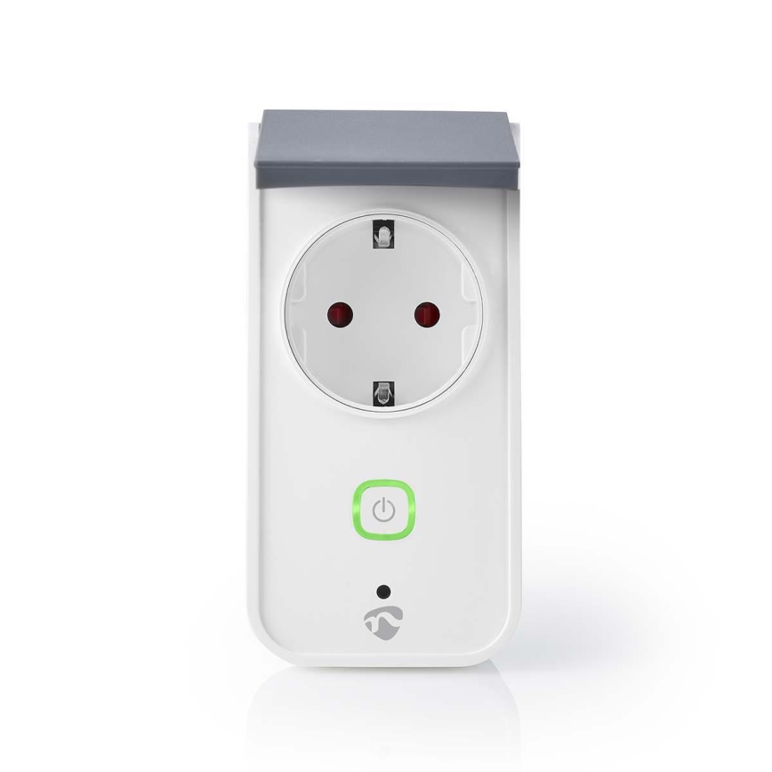 Nedis WIFIPO120FWT - Prise connectée extérieur 3680W/230V/Type F/16A Wi-Fi IP44