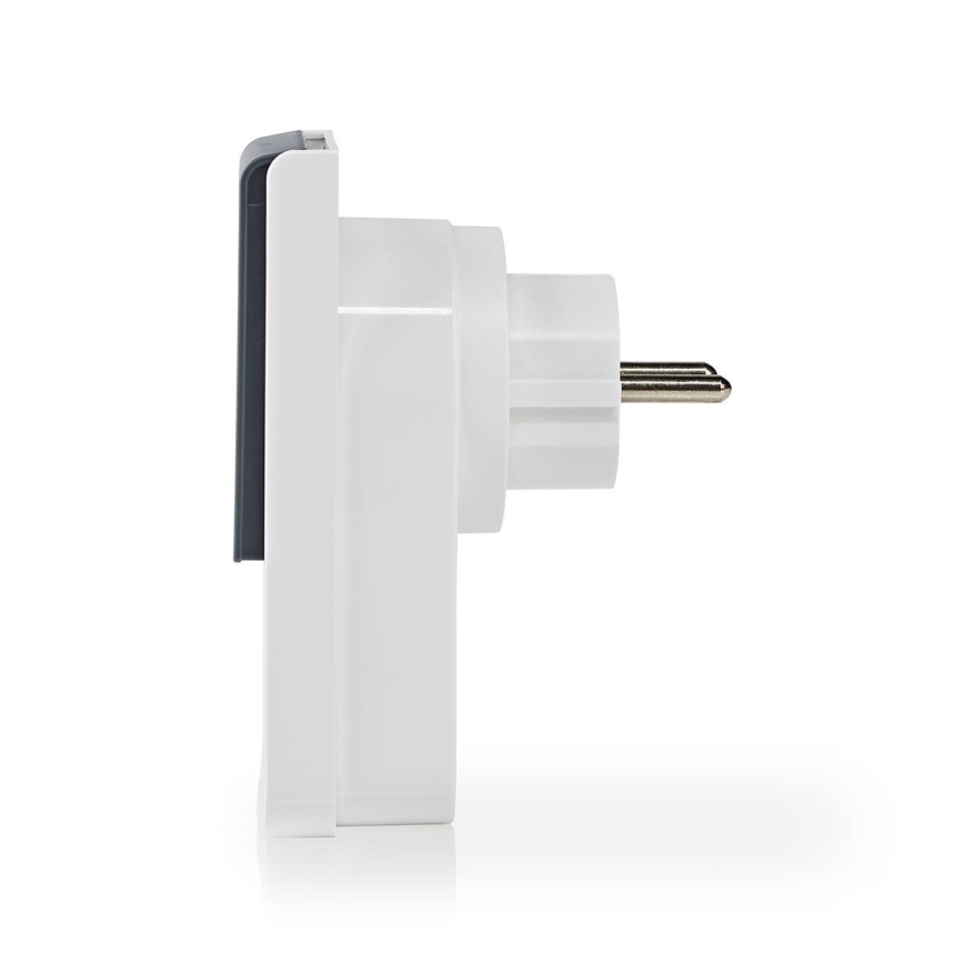 Nedis WIFIPO120FWT - Prise connectée extérieur 3680W/230V/Type F/16A Wi-Fi IP44