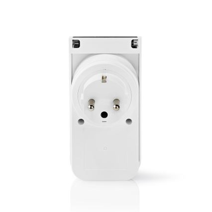 Nedis WIFIPO120FWT - Prise connectée extérieur 3680W/230V/Type F/16A Wi-Fi IP44