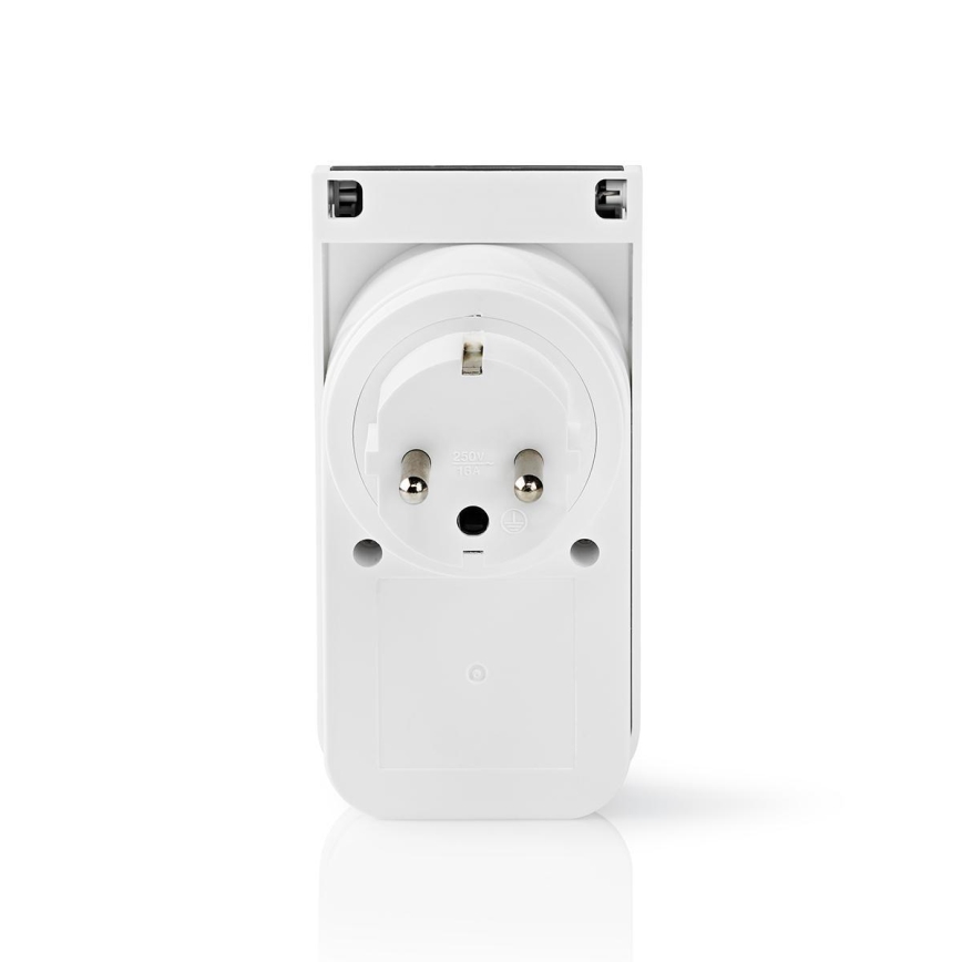Nedis WIFIPO120FWT - Prise connectée extérieur 3680W/230V/Type F/16A Wi-Fi IP44