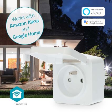 Smart-Steckdose 3680W/230V/ Typ E/16A Wi-Fi Tuya IP44