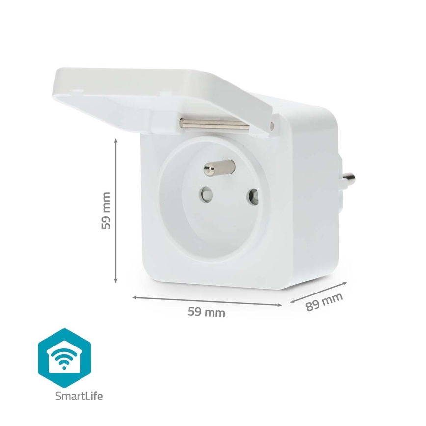 Smart-Steckdose 3680W/230V/ Typ E/16A Wi-Fi Tuya IP44