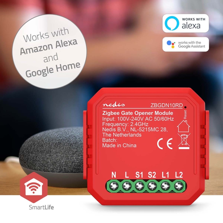 Interruttore intelligente della porta del garage SmartLife Zigbee Tuya