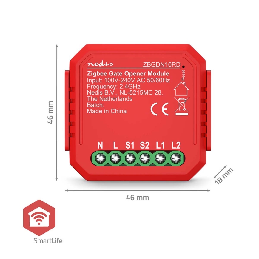 Interruttore intelligente della porta del garage SmartLife Zigbee Tuya