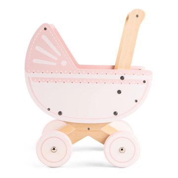 New Classic Toys - Puppenwagen aus Holz rosa