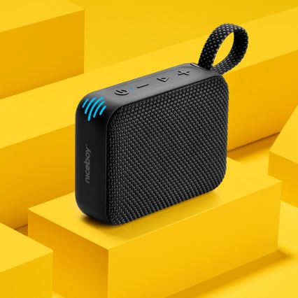 Niceboy Atom 4 - LED Autoparlante wireless con microfono 6W/1000 mAh IP67 nero