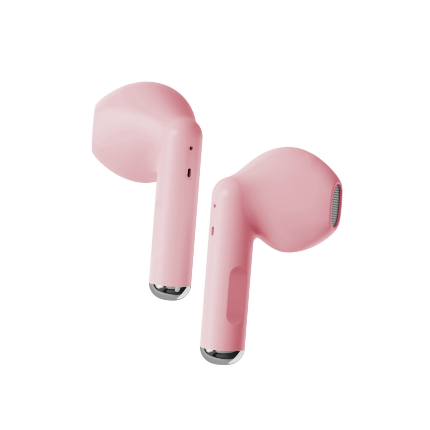Niceboy Beans 4 - Auricolari wireless, custodia 300 mAh + 2x 35 mAh, IPX4, rosa
