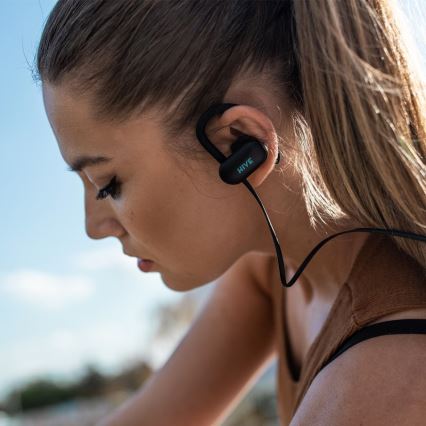 Niceboy HIVE sport 2 - Auricolari sportivi con microfono IPX5 nero