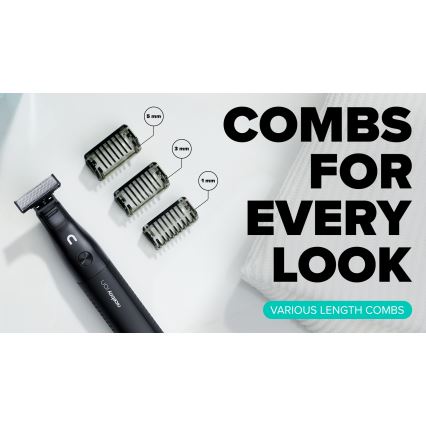 Niceboy ION AirBlade - Tagliabarba 5W/5V 800 mAh IPX6 nero