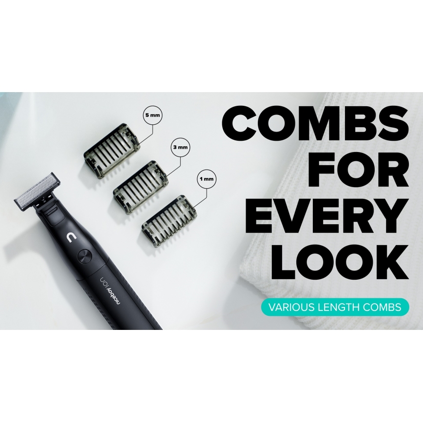 Niceboy ION AirBlade - Tagliabarba 5W/5V 800 mAh IPX6 nero