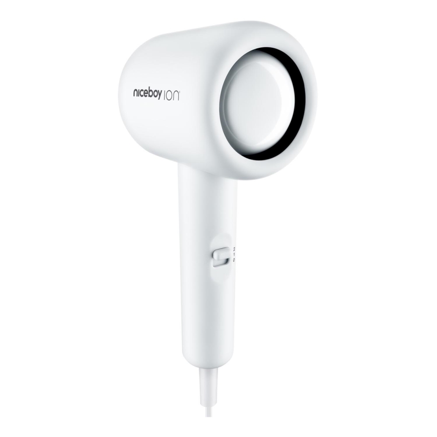 Niceboy ION AirSonic POP - Asciugacapelli 1400W/230V bianco