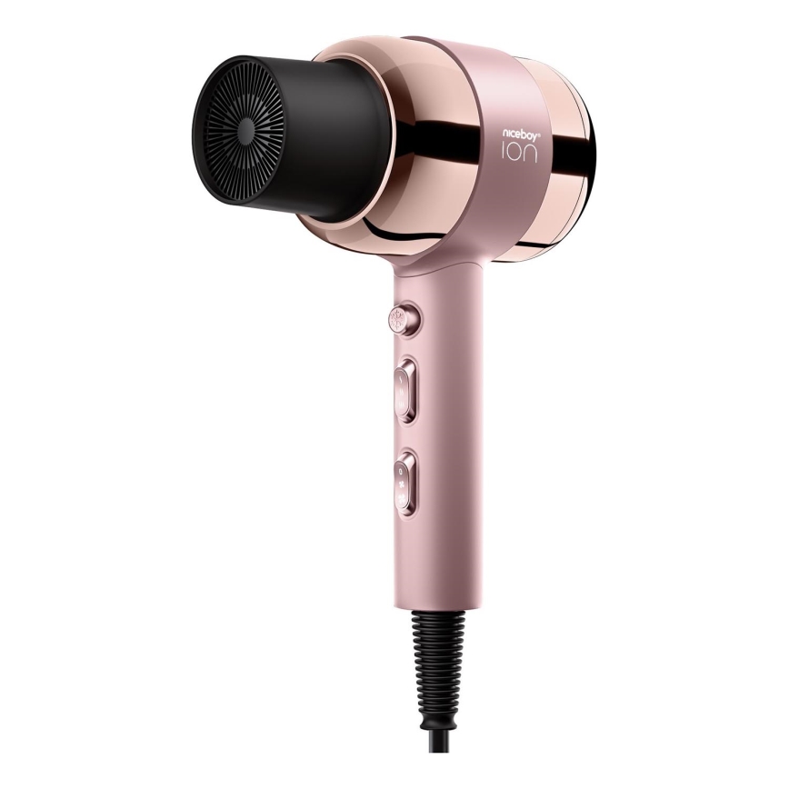 Niceboy ION AirSonic PRO - Asciugacapelli 2200W/230V rosa