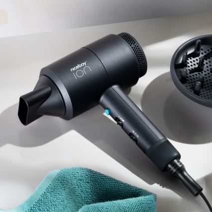 Niceboy ION AirSonic STAR - Asciugacapelli 2100W/230V nero