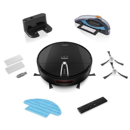 Niceboy ION Charles i4 - Aspirapolvere robot smart 2in1 4400 mAh Wi-Fi nero + telecomando