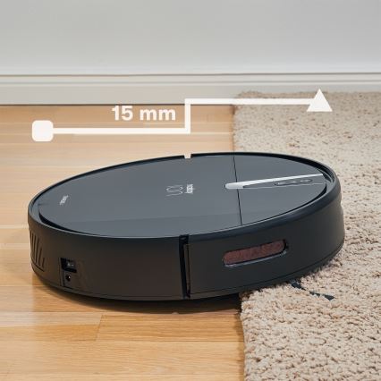 Niceboy ION Charles i4 - Aspirateur robot connecté 2en1 4400 mAh Wi-Fi noir + télécommande