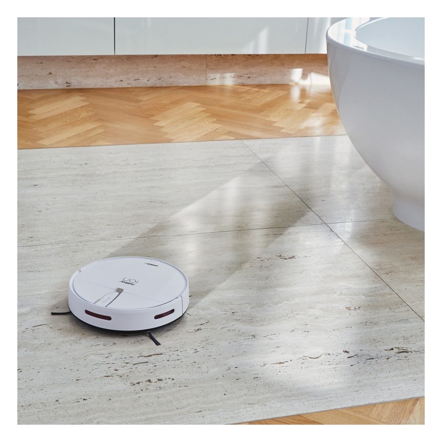 Niceboy ION Charles i4 - Smart-Staubsaugerroboter  2in1 4400 mAh Wi-Fi weiß + Fernbedienung