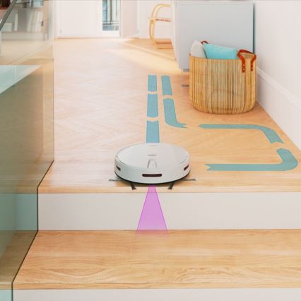 Niceboy ION Charles i4 - Smart-Staubsaugerroboter  2in1 4400 mAh Wi-Fi weiß + Fernbedienung
