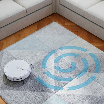 Niceboy ION Charles i4 - Smart-Staubsaugerroboter  2in1 4400 mAh Wi-Fi weiß + Fernbedienung