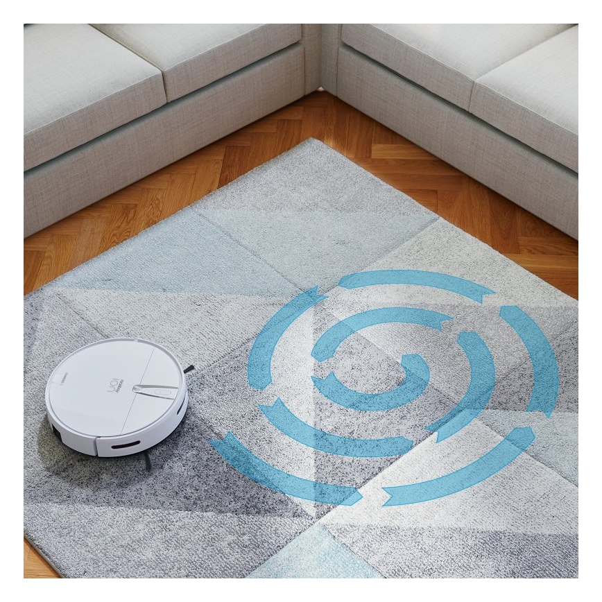 Niceboy ION Charles i4 - Smart-Staubsaugerroboter  2in1 4400 mAh Wi-Fi weiß + Fernbedienung