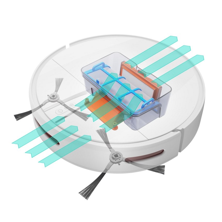 Niceboy ION Charles i4 - Smart-Staubsaugerroboter  2in1 4400 mAh Wi-Fi weiß + Fernbedienung