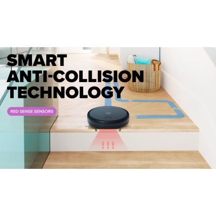 Niceboy ION Charles i6 - Aspirapolvere robot smart 2in1 2600 mAh Wi-Fi nero