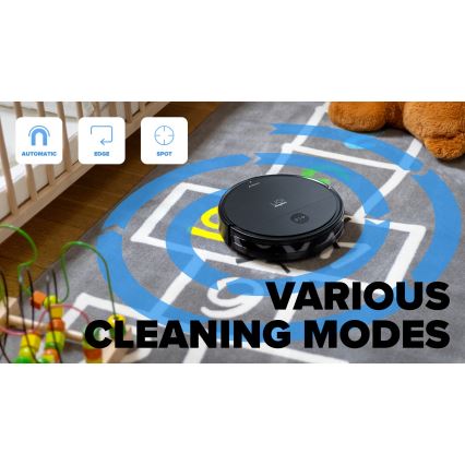 Niceboy ION Charles i6 - Aspirapolvere robot smart 2in1 2600 mAh Wi-Fi nero