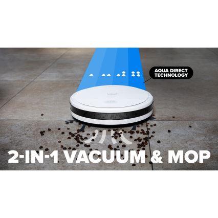 Niceboy ION Charles i6 - Aspirateur robot connecté 2en1 2600 mAh Wi-Fi blanc