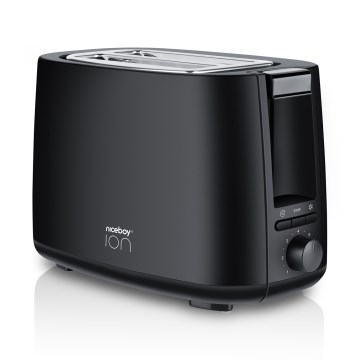 Niceboy ION Cruncher C1 - Tostapane a due fori e tostatore 750W/230V nero