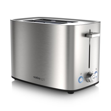 Niceboy ION Cruncher C4 - Tostapane a due fori e tostatore 850W/230V in acciaio inox