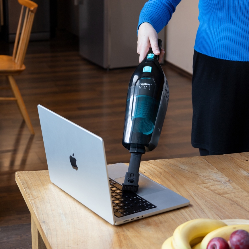 Niceboy ION Hurricane F7 - Aspirateur-balai sans fil 3en1 150W/2200 mAh noir