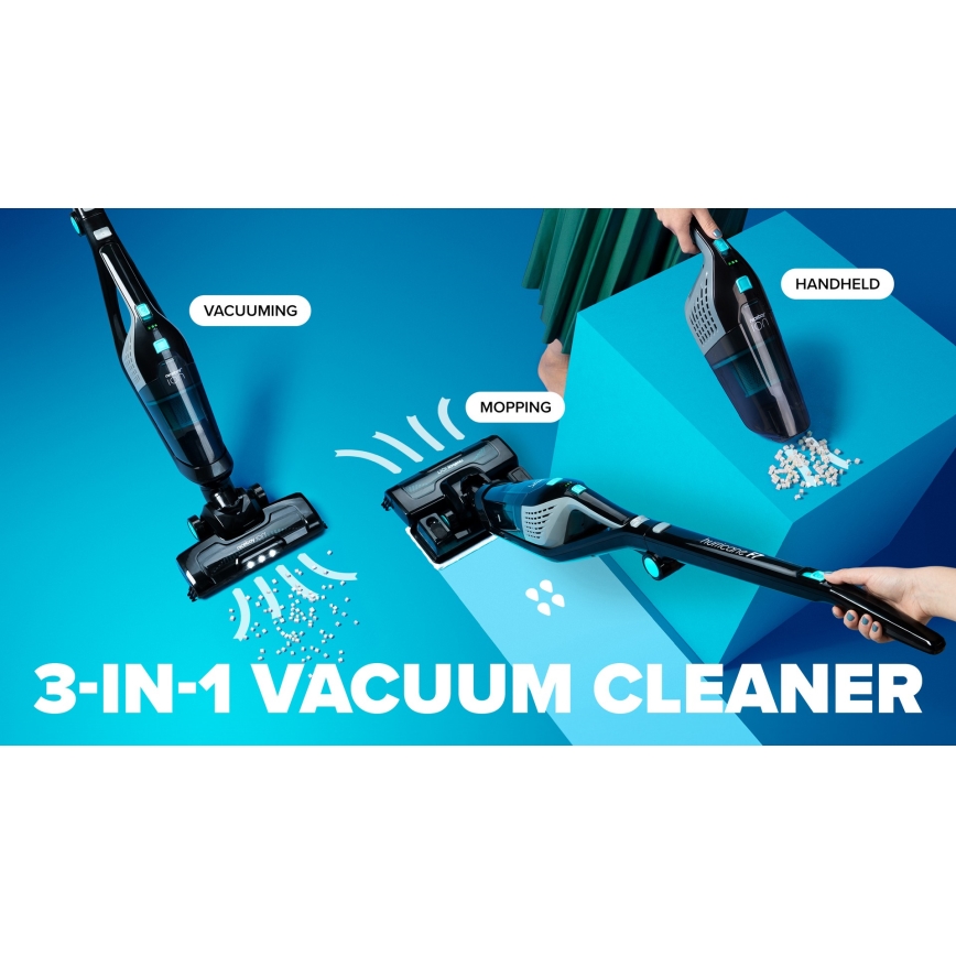 Niceboy ION Hurricane F7 - Aspirateur-balai sans fil 3en1 150W/2200 mAh noir